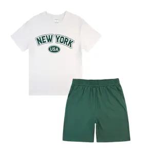 초등남아 입기편한 반팔 고무줄 반바지세트 유치원생 주니어옷