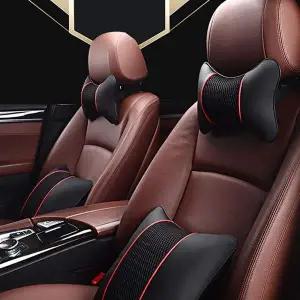 여름 W1E9C3M1 자동차여름쿠션 목쿠션 레드라인