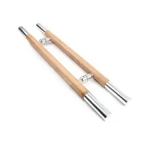 강화도어 일자봉부빙가 GO-1 오크 AL 340P 강화유리 현관문 안전문