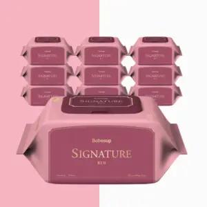 베베숲 아기물티슈 시그니처 레드 70매 10팩 캡형 물티슈