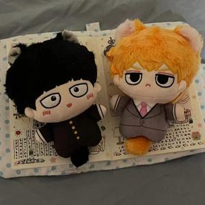 애니메이션 모브 사이코 100 봉제 인형 장난감 카게야마 시게오 레이겐 아라타카 키체인 작은 딤플 백 펜던