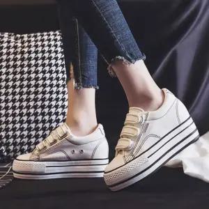 225-245 통굽 스니커즈 데일리스니커 캔버스화 굽높은운동화 치어리더화