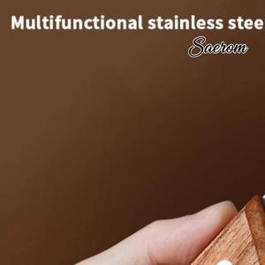 스테인리스 스틸 필러 나무 손잡이 과일 및 채소 껍질 벗기기 썰기용 | 내구성이 뛰어나고 부드러운 작동