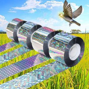 2롤 퇴치용 리본 새를 쫓아내는 반사 플래시 테이프 청각적 양면 시각적