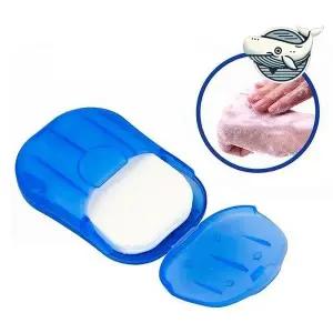 휴대용 소형 종이비누 개인 위생용품 50매