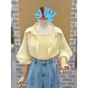 [레코브](타임스퀘어점패션관)(SET) 컬러 이너탑 셋업 남방 (LC61F5NB523S)