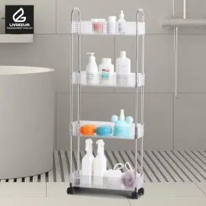 리브리움 투명 슬림트롤리 4단 [WFFLUYN]