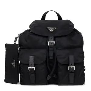 프라다 26SS 블랙 리나일론 미디엄 백팩 1BZ811 RV44 F0002