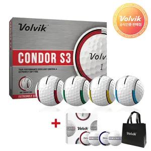볼빅 2026 콘도르 S3 CL360 우레탄 3피스 골프공 [12구+4구]