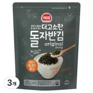해표 더 고소한자반 김돌자반, 300g, 3개