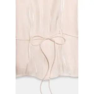 [국내] 자라 ZARA 벨티드 메탈릭 셔츠 - 바닐라 4387/801/727 5382673