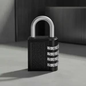 다이얼 방식 4자리 비밀번호 잠금장치 아연 합금 휴대용 보안