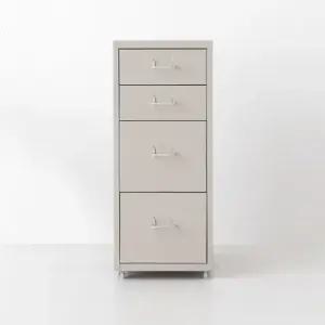 아트박스 마켓비 철제 서랍장 2.2단 이동식 서랍장 pink white gray