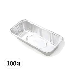KR리빙 국내생산 은박 파운드케이스 100개 팬 제빵틀 파운드몰드 중 200mm x 90mm x 40mm (두께70)