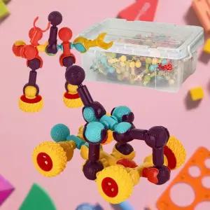 사고력발달 자유자재 평면 입체 관절 점보블럭 270p 박스세트 대근육놀이