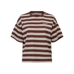 아이더 EIDER CIEL 씨엘 여성 스트라이프 반팔 티셔츠_Brown DWM26242E7 381690