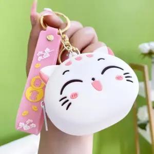 고양이 귀여운 파우치 키홀더 동전지갑 동물 가방