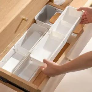 길이 조절 확장형 양말 속옷 서랍 맞춤 칸막이 정리함 소형 트레이 바구니