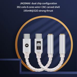 호환 JCALLY JM20/JM20 Max 휴대용 헤드폰 앰프 CS43131 칩 오디오 디코더 타입-C에서 3.5mm 디지털 어댑터