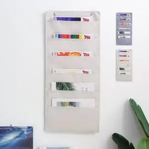 벽걸이 수납포켓 포켓 주머니 정리함 악세서리 다용도 6단 월포켓 수납장 수납