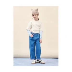 빈폴 키즈 빈폴 BEANPOLE KIDS DENIM 여아 세미 와이드 데님 팬츠 블루 BI5821G01P BI5821G01P BI5821G01P
