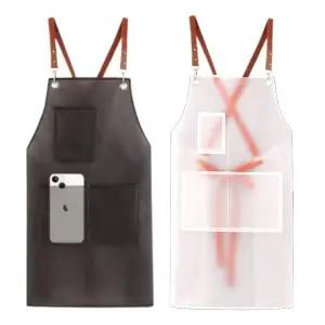 TPU 두꺼운비닐 반투명 방수 앞치마 작업용 압치마