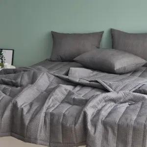 알러지케어 양면 시어서커 여름이불 냉감 차렵이불세트 슈퍼싱글 퀸  여름침구 SS/Q