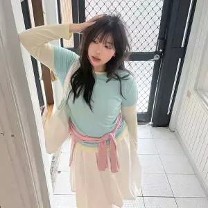 [빅사이즈]이블렛 레프안 반팔긴팔 컬러 티셔츠 제이스타일