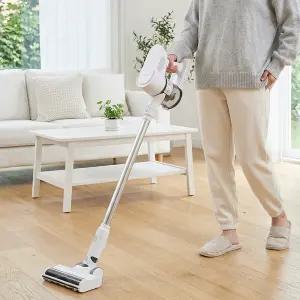 모닝컴 무선 청소기 DWVC-DC2000WKP 화이트 12Kpa 3종노즐