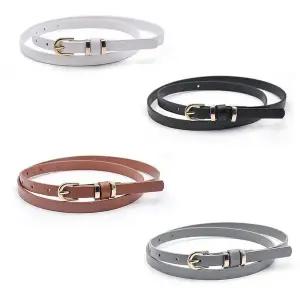 원피스 벨트 얇은 슬림 금장 골드 버클 여성 허리띠