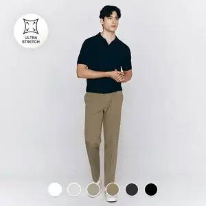 백화점 지오다노 남성 여름 테이퍼드핏 사방스판 히든밴딩 치노 팬츠 면바지 11552601115526