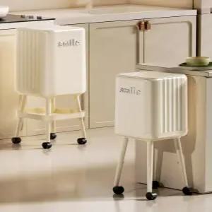 바퀴달린휴지통 다리있는 높은 종량제 20L 사각