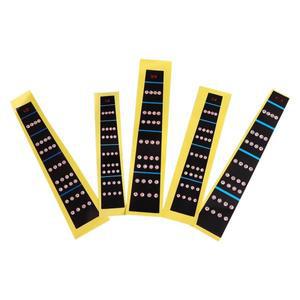 4/4 1/8 단자문타입 이모빌리 차트 프렛 보드 음악 도구 스케일 스티커 바이올린 손가락 라벨 노트 첼로