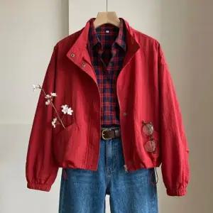 크렘 하이넥 블루종 점퍼_ND1JK024