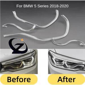BMW 5시리즈 G30 G38 2018-2020 LED DRL 라이트 가이드 플레이트 튜브 주간 주행등 엔젤 아이