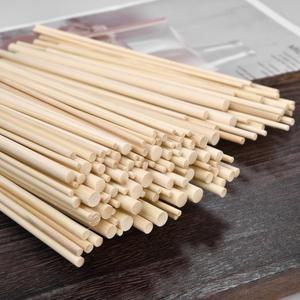 6/10/20/30/40개 원형 대나무 막대 DIY 수공예 소형 목재 재료 목공용품