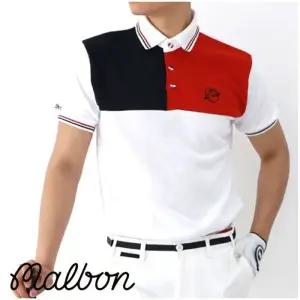 말본 두줄카라배색 반팔 티셔츠 - 봄 여름 신상(남성)(골프)