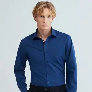 [듀퐁] 히든 트리콜로르 951 컴포터블 셔츠 블루 SE6SM22LS951SBU