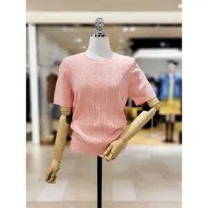 [반에이크](타임스퀘어점패션관)라인포인트 케이블 반팔니트 VB63KTM501Z