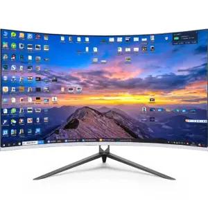 와이드모니터 32인치 게임 PC 커브드 주식투자 곡면