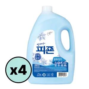 피죤 섬유유연제 리필 (블루비앙카) 4210ml x 4개