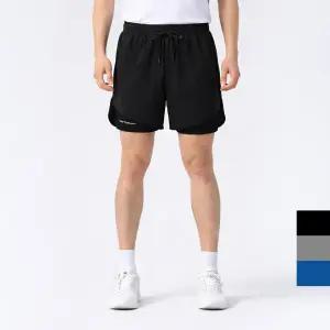 원+원 2in1 레깅스 반바지 스포츠 러닝 트레이닝 남여공용 우븐 쇼츠