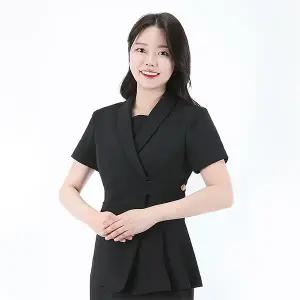 숄카라 여성사무복 하복 유니폼 상의 비서 호텔 데스크 상담실장유니폼 코디네이터 병원실장 에스테틱