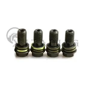 4 개 M8/M10*1.25*22mm 브레이크 마스터 실린더 오일 호스 나사 밴조 볼트 오토바이 쿼드 ATV 범용 튜브