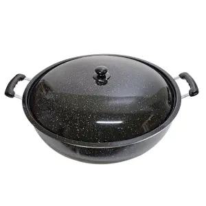 우성 마블코팅 튀김팬 튀김솥 55cm 튀김 궁중 업소용 마블 냄비 대형