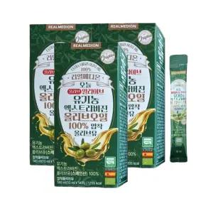 리얼메디온 유기농 엑스트라버진 올리브오일 스틱 3박스 / 100% 압착 올리브유