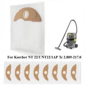 karcher 호환 NT22/1 TE 2.889-217.0용 먼지 봉투 진공 청소기 부직포 고강도 교체 부품