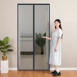 [JED] 자동 모기장 여름 방충망 닫힘 벌레 차단 현관 문발 자석 90x210cm