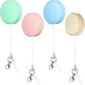 4pcs 마카롱 스크린 클리너 세트 휴대폰 클리닝 물티슈 - 전화기 태블릿 안경용 부드러운 브러시와