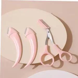 눈썹정리기 눈썹 정리 칼 + 숱가위 풀세트 다듬기 뷰티소품 10개 2개